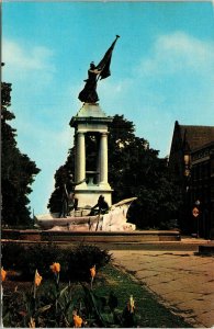 Francis Scott Key Monument Statue Eutaw Place Baltimore Maryland MD VTG Postcard 