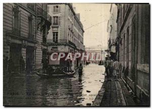 Old Postcard Paris Floods 1910 Rue de Bourgogne