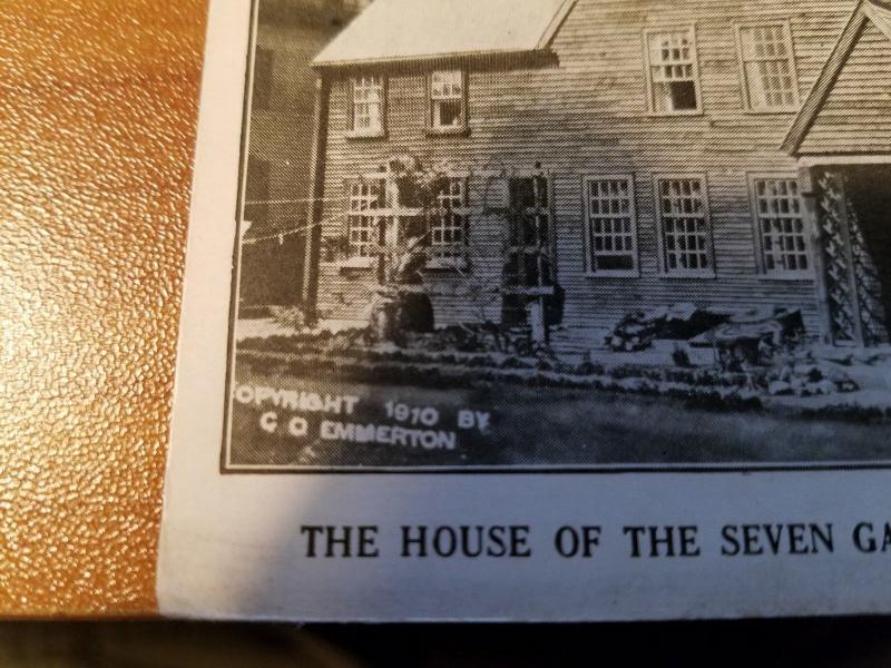 Antique Postcard, House of the Seven Gables and the Hathaway House Photo Print