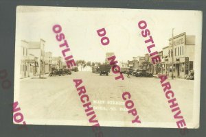 Kadoka SOUTH DAKOTA RPPC 1939 MAIN STREET nr Philip Midland Wall Belvidere