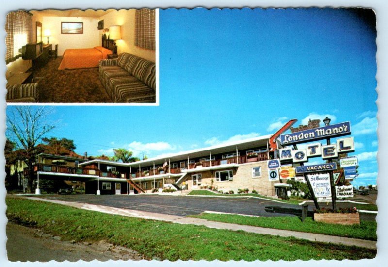 DULUTH, Minnesota MN ~ Roadside LONDON MANOR MOTEL c1970s  4x6 Postcard