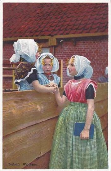 Netherlands Zeeland Walcheren Children In Native Costume