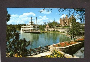 FL Steam Ship,Sternwheeler Disney World Amusement Park, ORLANDO FLORIDA Postcard