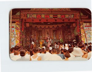 Postcard Open Air Chinese Opera, Singapore, Singapore