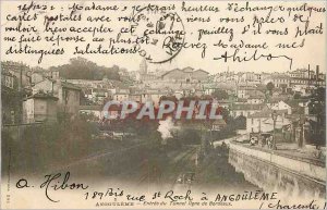 Old Postcard Angouleme Entrance Tunnel Line train Bordeaux