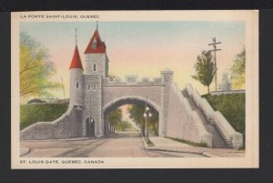 Canada Quebec City St. Louis Gate - La Porte Saint-Louis ~ WB