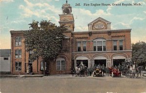 Grand Rapids Michigan Fire Department Vintage Postcard AA43883