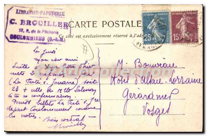 Carte Postale Ancienne Mormant La Mare Aux Fes