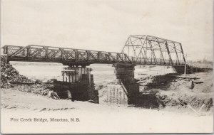 Fox Creek Bridge Moncton NB New Brunswick Unused R.R. Colpitts Postcard G87
