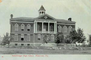 Wheelock Postcard Eichelberger High School Hanover PA York County 91