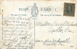 Greenville Pennsylvania 1908 Postcard Forks North & South Main Street