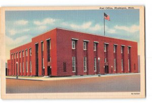 Muskegon Michigan MI Postcard 1930-1950 Post Office