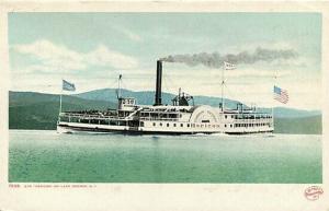 NY, Lake George, New York, Horicon, Steamer, Detroit Publishing No. 7596