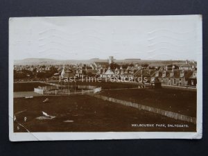 Scotland Ayrshire SALTCOATS Melbourne Park & Bandstand 1930's RP Postcard