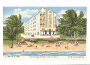 LP31 Miami Beach, Florida, FL, Postcard, Art Deco Building, 