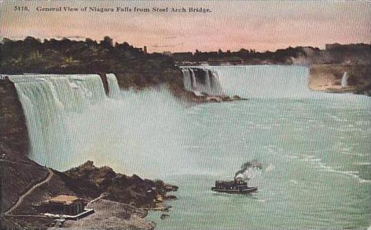 New York Niagara Falls General View Of Niagara Falls From Steel Arch Bridge