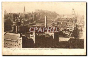 Old Postcard Edinburgh from the Calton Hill