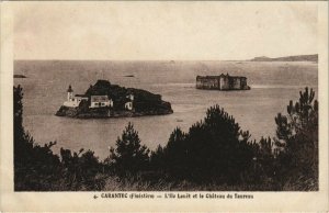 CPA CARANTEC Ile Louet et le Chateau du Taureau (144014)