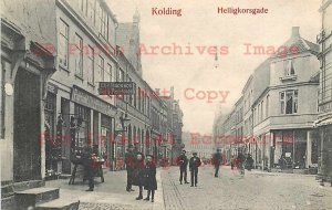 Denmark, Kolding, Helligkorsgade, Business Section, P.J. Schultz