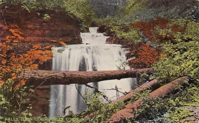 New York Falls At Ilion Gorge Near Utica