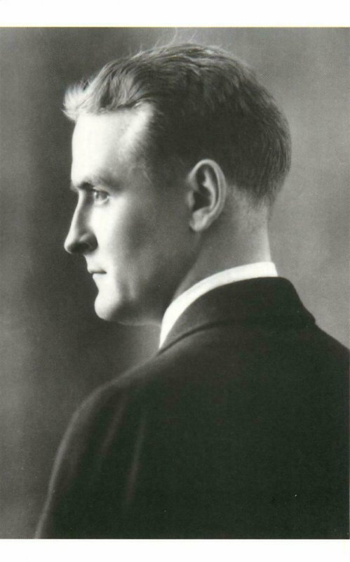 F. Scott Fitzgerald American Author Modern Postcard