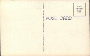 Pinup Risque Sexy Woman Changing Back Stage Linen Vintage Postcard 