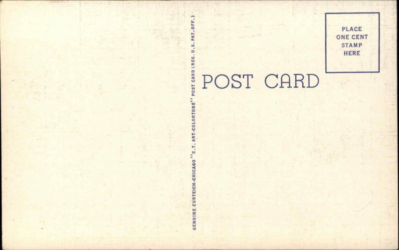 Pinup Risque Sexy Woman Changing Back Stage Linen Vintage Postcard 