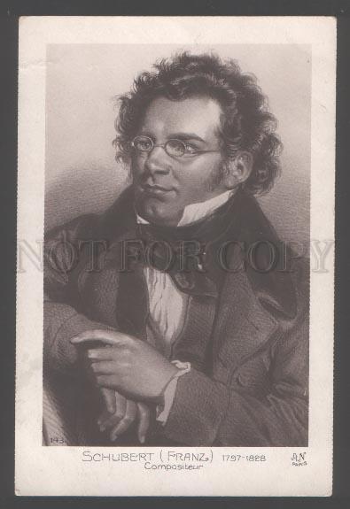 103400 Franz SCHUBERT Famous Austrian COMPOSER vintage PC