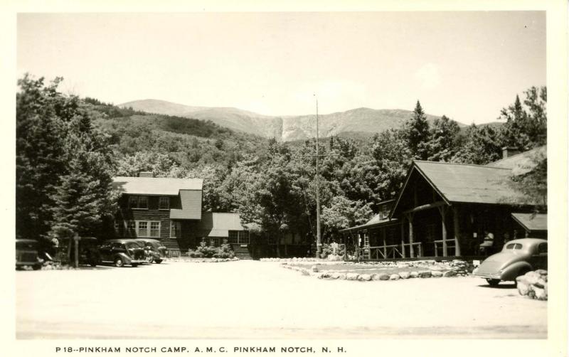 NH - Pinkham Notch. Appalachian Mountain Club Camp. Shorey Photo.   *RPPC