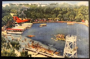 Vintage Postcard 1948 Silver Springs, Natures Underwater Fairyland, Florida FL