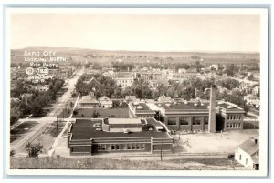 c1920's Birds Eye View Looking North Rise Rapid City SD RPPC Photo Postcard