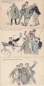 Studentika Germany Heidelberg fencing scool students caricatures 1907 