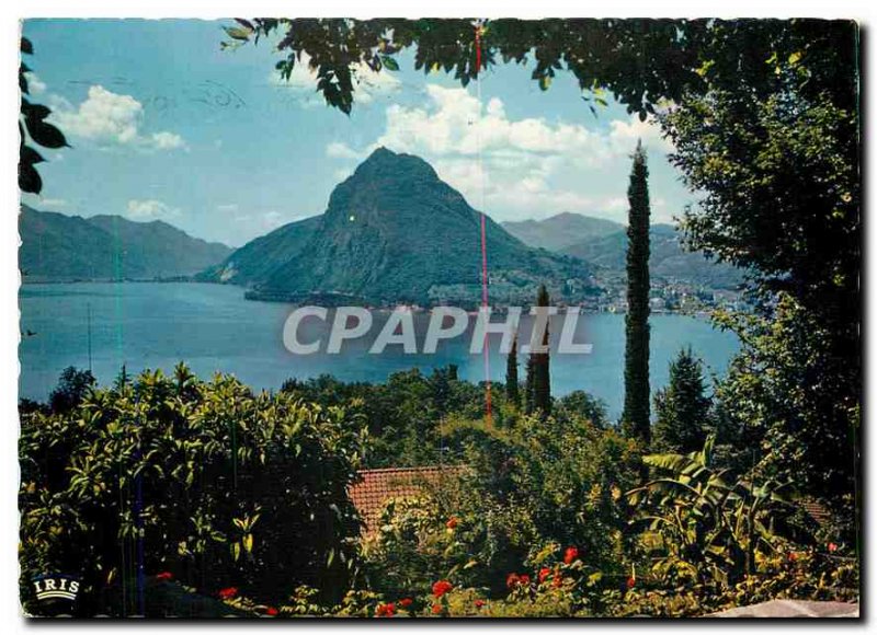 Modern Postcard Lugano Motivo con S Salvatore