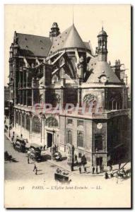 Paris Postcard Old L & # 39eglise Saint Eustache