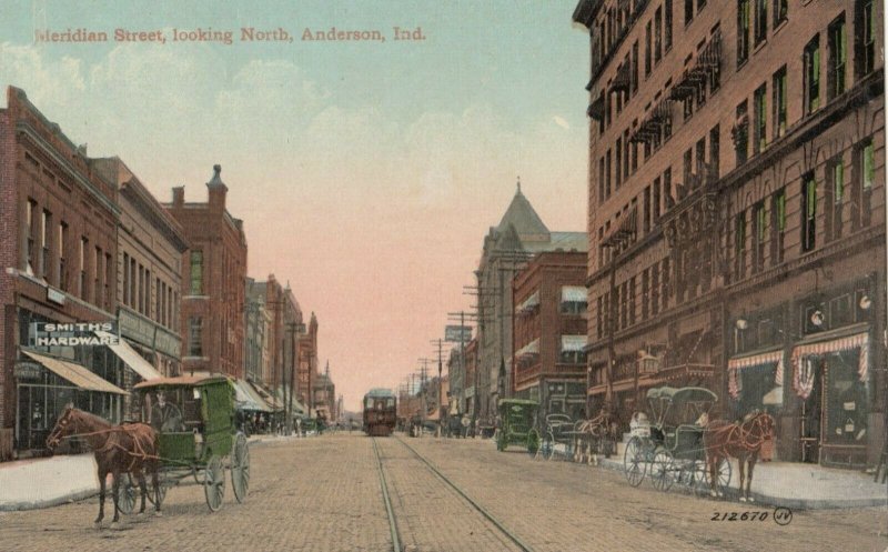 ANDERSON , Indiana, 1900-10s ; Meridian Street , North