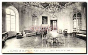 Old Postcard Chateau De Chantilly Sylvie Pavilion Restaurant The spot of hunting