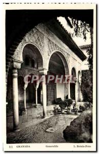 Postcard Old Granada Generalife