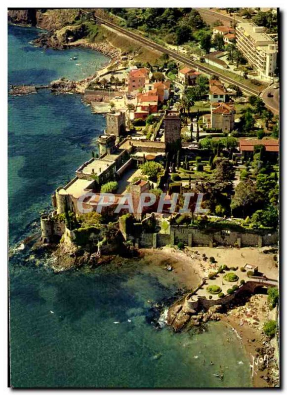 Postcard Modern Napoule Le Vieux Chateau and Beaches