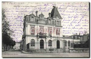 Old Postcard Bank Caisse d & # 39Epargne Saintes