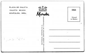 Caleta Beach, Acapulco, Mexico - Postcard 
