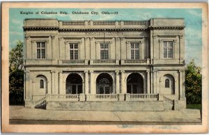 Knights of Columbus Hall Oklahoma City OK Vintage Postcard A25