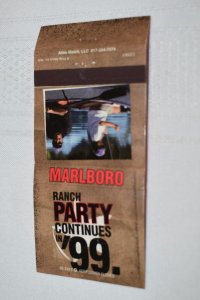 Ranch Party Continues in 99 Marlboro Fishing 30 Strike Matchbook Cover