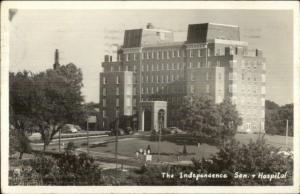 Lamoni IA Cancel - The Independence San & Hospital Real Photo Postcard