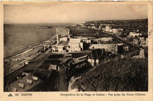 CPA DIEPPE Perspective de la Plage et Casino (416333)