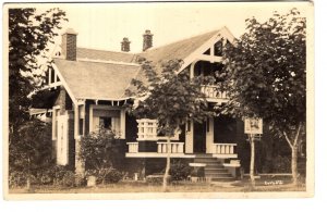 Real Photo, House Porch, Corbett Photo,  August 1923
