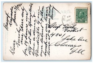 1912 Valley of the Ten Peaks Laggan Alberta Canada Posted Antique Postcard