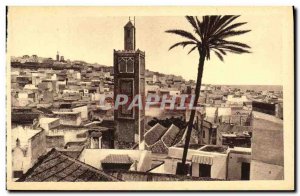 Old Postcard Tangier Mosque and Palm Jedidah of Aissaouas