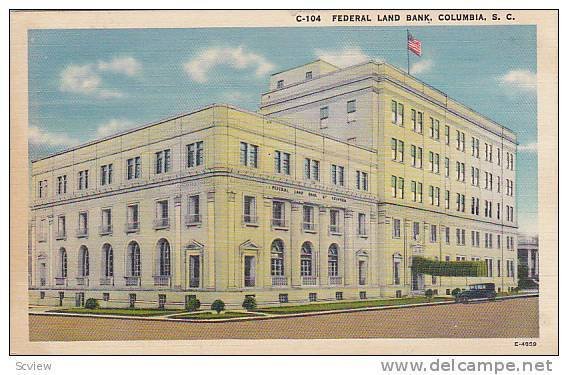 Exterior, Federal Land Bank, Columbia, South Carolina, PU-1941