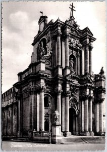 Siracusa La Cattedrale Italy Catholic Parish Church Real Photo RPPC Postcard