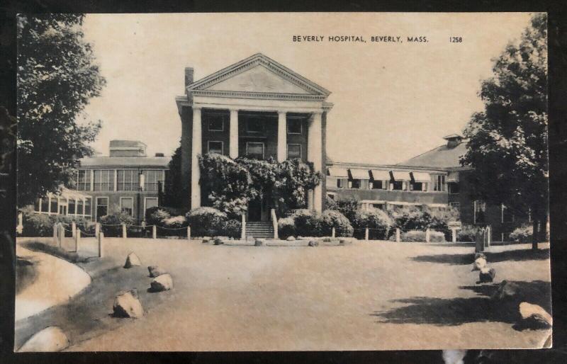 Mint Usa Real Picture Postcard RPPC Beverly Hospital Beverly MA